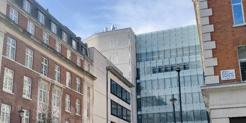 The building's entrance and frontage.