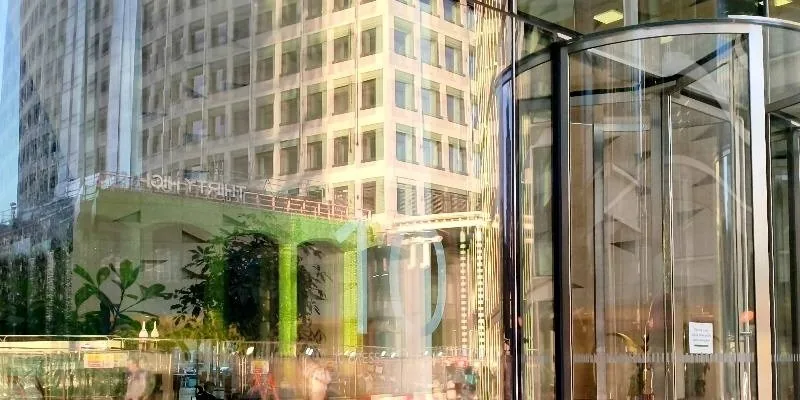 The building's entrance and frontage.