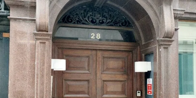 The address as the team found it.