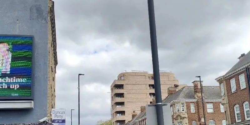 The building's entrance and frontage.