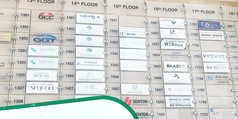 The address as the team found it.