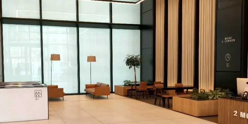 The office floor.