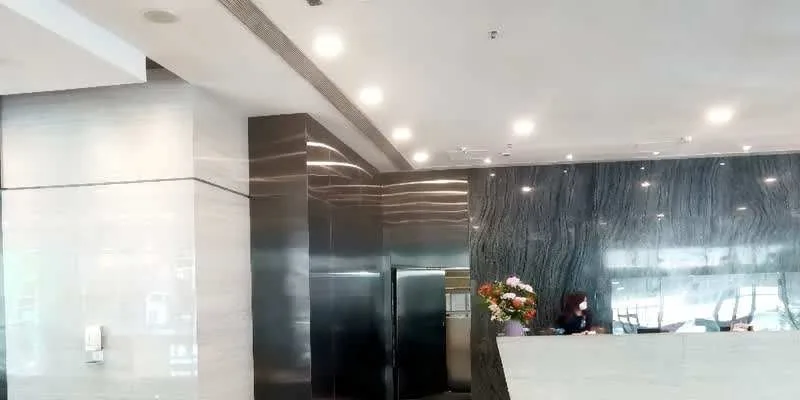 The office floor.