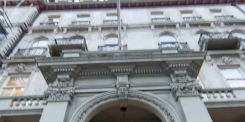 The building's entrance and frontage.