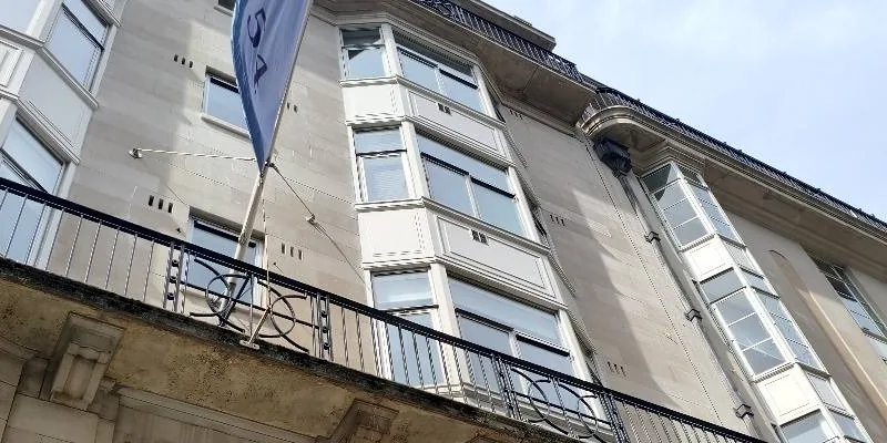 The address as the team found it.