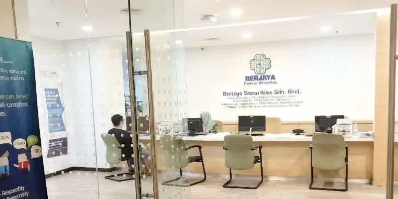 Inside the building.