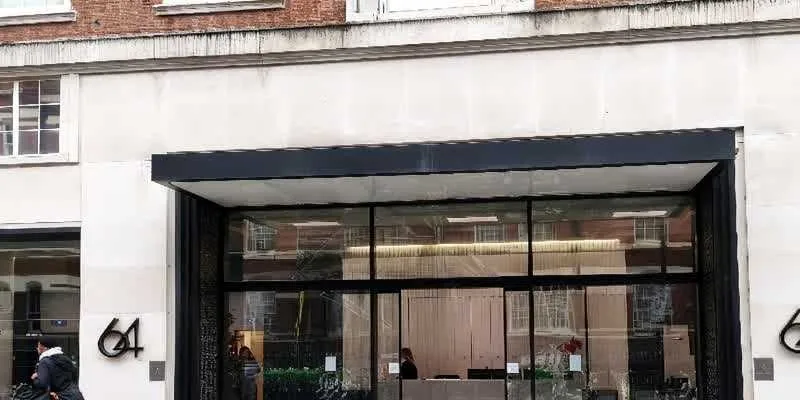The building's entrance and frontage.