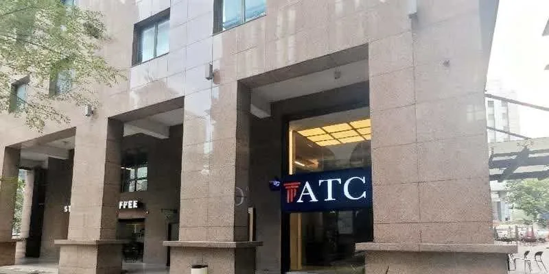 Inside the building.