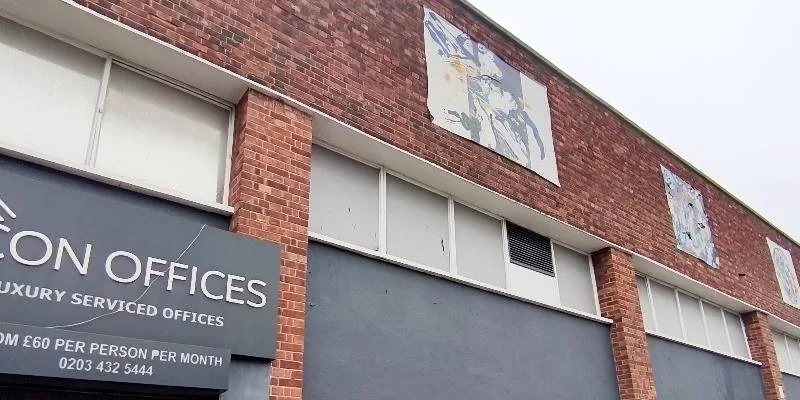 The building's entrance and frontage.