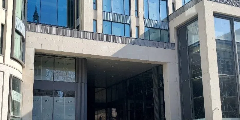 The building's entrance and frontage.