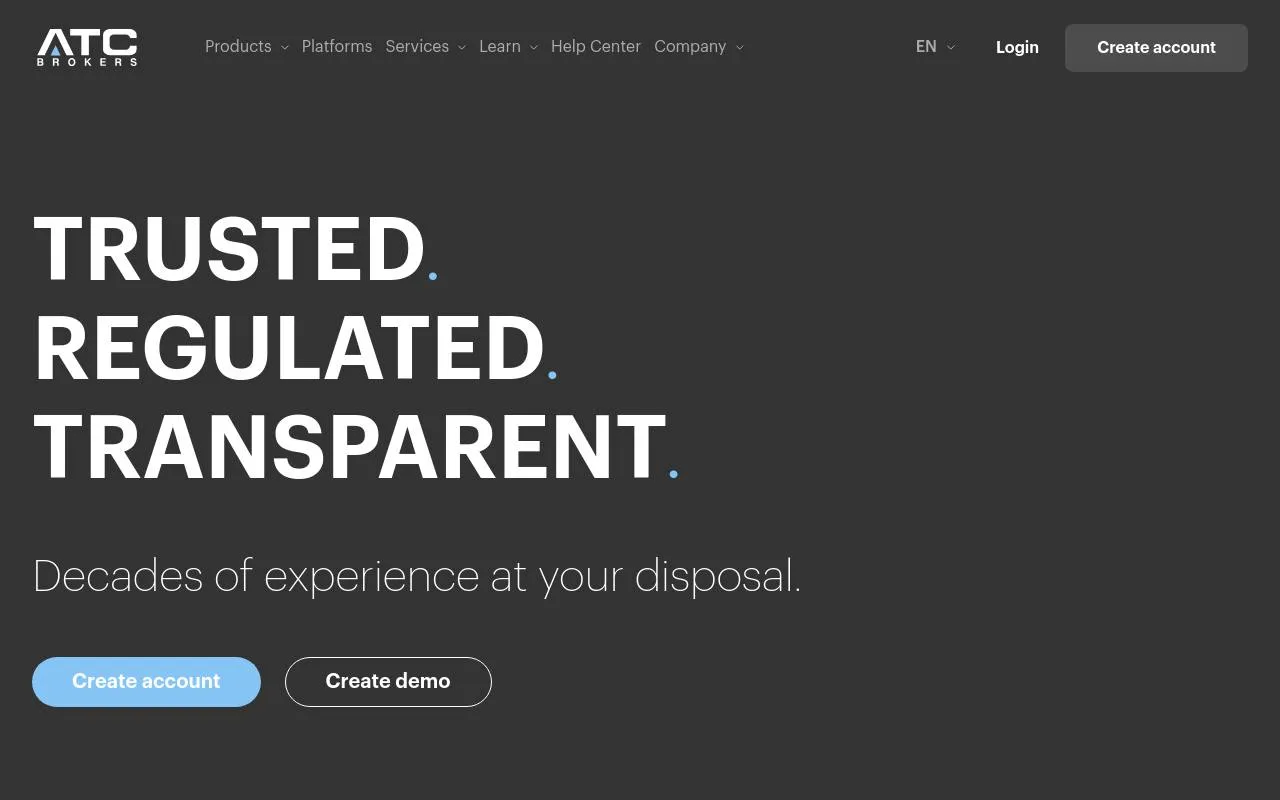 ATC Brokers homepage