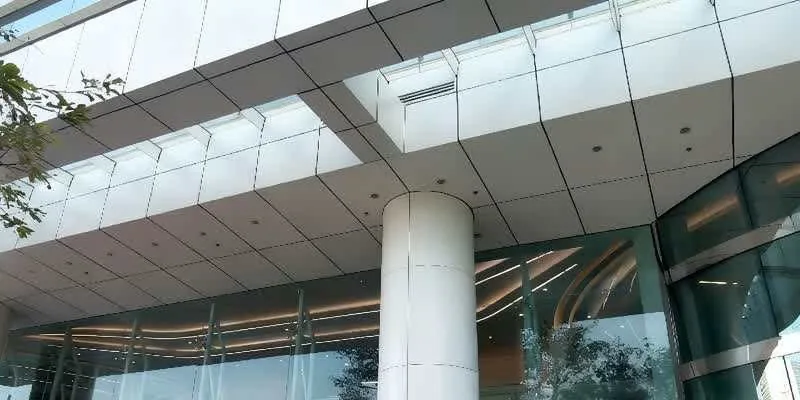 大楼的入口和正面。