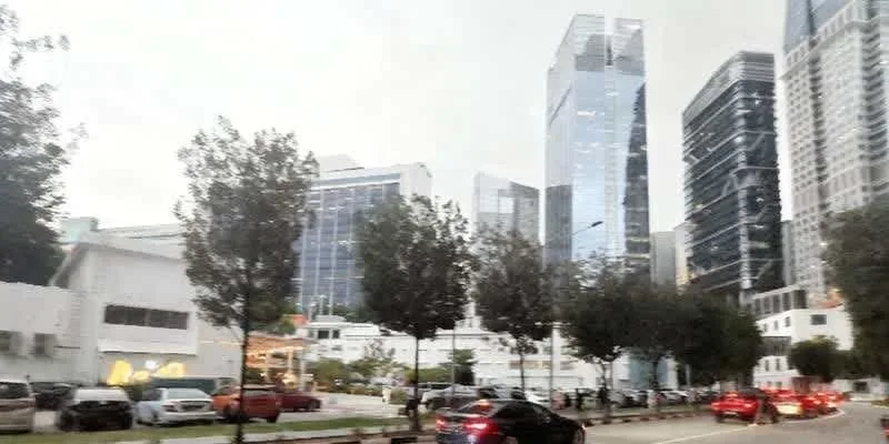 大楼的入口和正面。