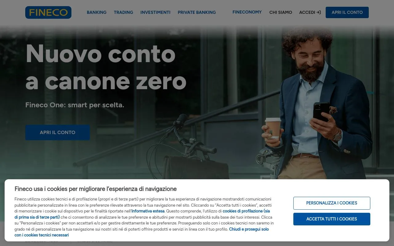 Fineco homepage