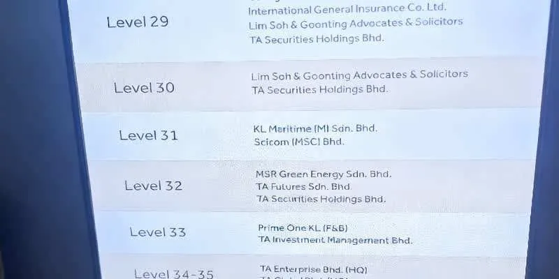 辦公樓層。