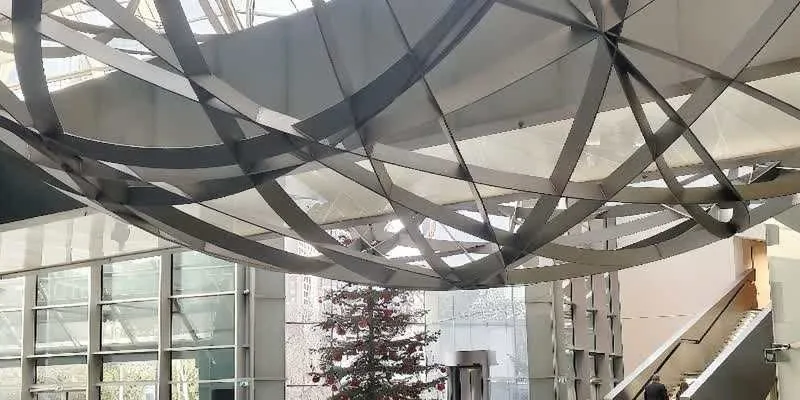 大樓的入口和正面。