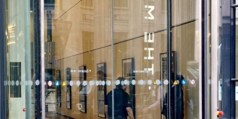 大樓的入口和正面。