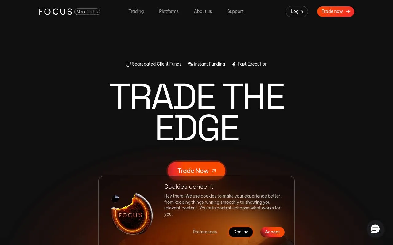 Focus Markets homepage